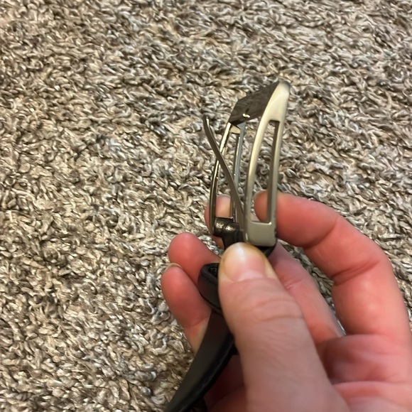 Men's Black genuine Leather Belt size XL - Picture 4 of 6